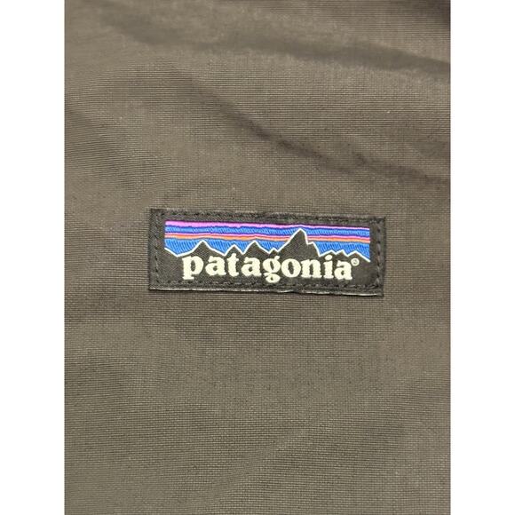 Large Patagonia Black Baggies Windbreaker Zip Up Bomber Coat - Picture 4 of 11